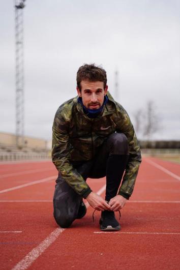 Álvaro de Arriba entrena en Las Pistas.