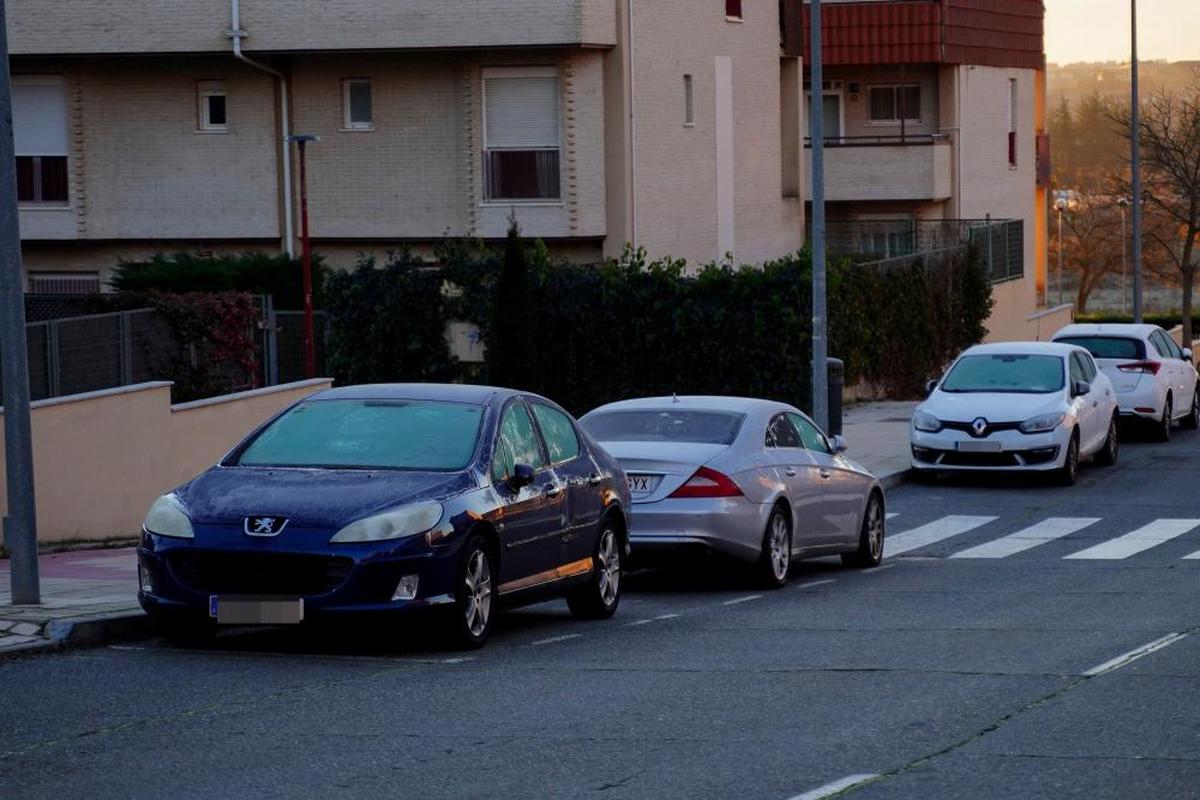 Coches con las lunas heladas en Salamanca