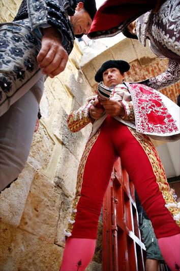 López Chaves, en el patio de cuadrillas de La Glorieta.