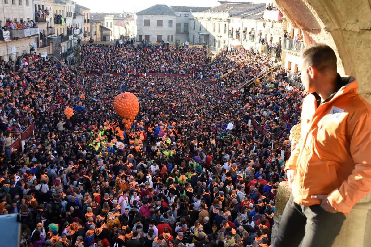 Celebración del “Campanazo” en el último Carnaval del Toro de Ciudad Rodrigo celebrado en 2020.