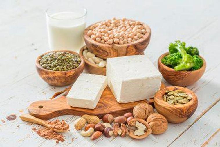 Alimentos ricos en proteína vegetal.