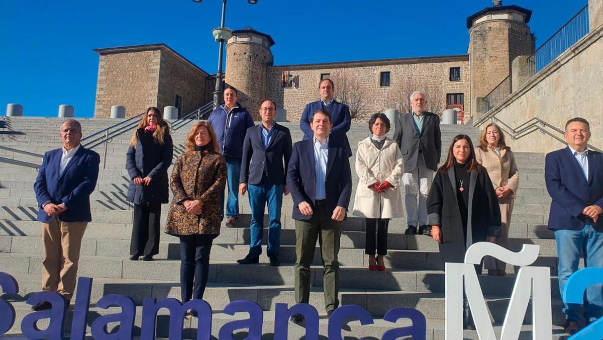 Acto de presentación de la candidatura de Mañueco en el Palacio Ducal de Béjar