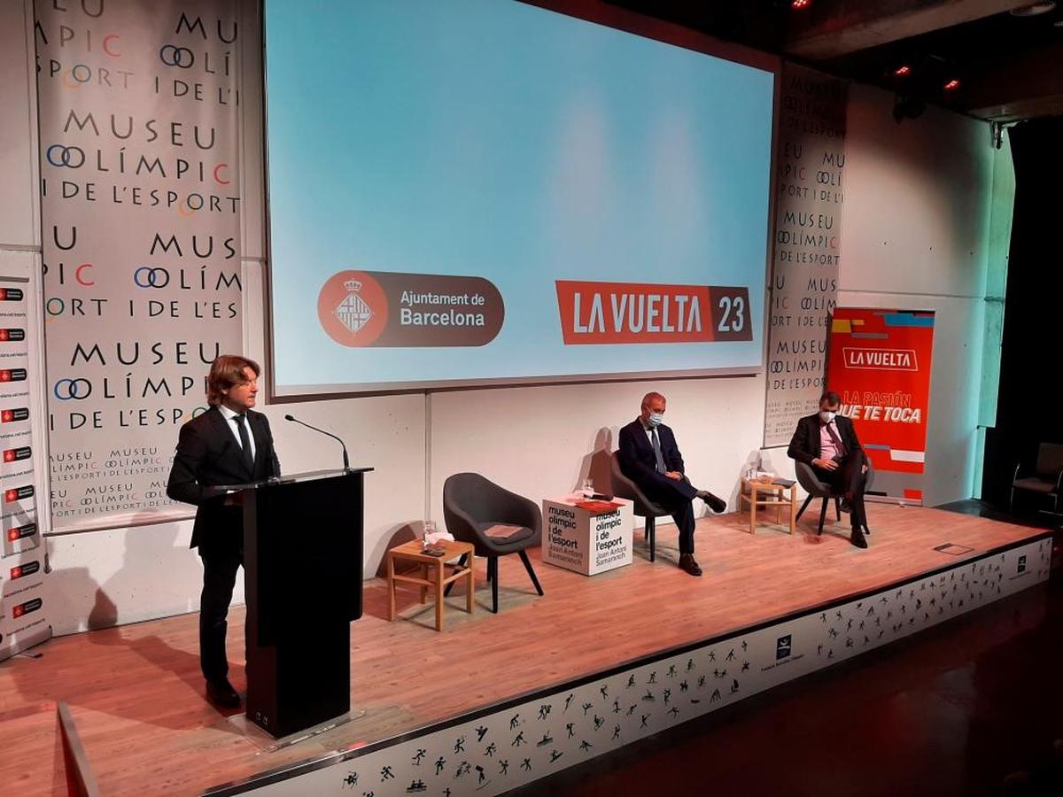 Rueda de prensa de presentación de Barcelona como salida de La Vuelta 2023