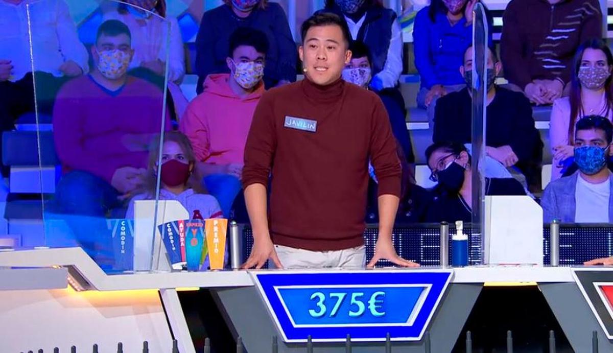 JaviLin, durante su participación en ‘La ruleta de la suerte’.