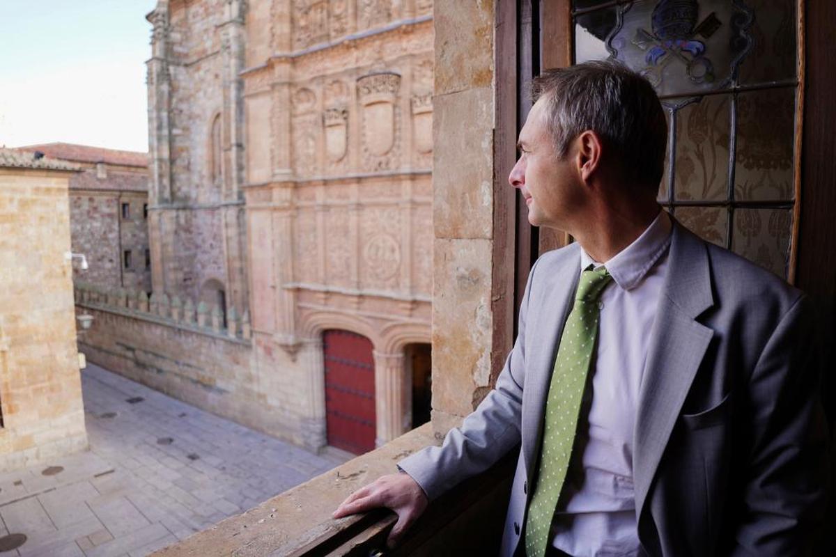 El rector de la Universidad de Salamanca, Ricardo Rivero.