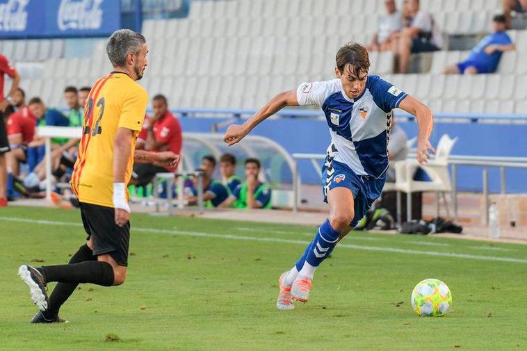 El lateral izquierdo Alex Roig, en el Sabadell