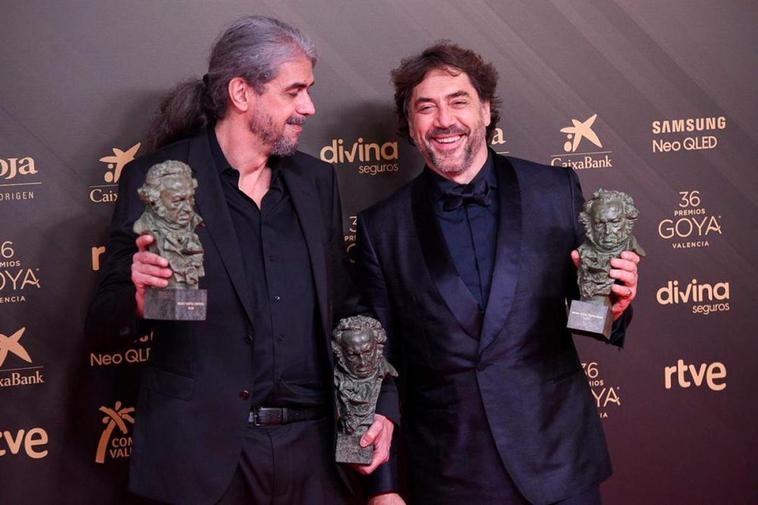 El director Fernando León de Aranoa y Javier Bardem