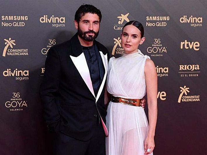 Álex García y Verónica Echegui en la gala de los Goya.