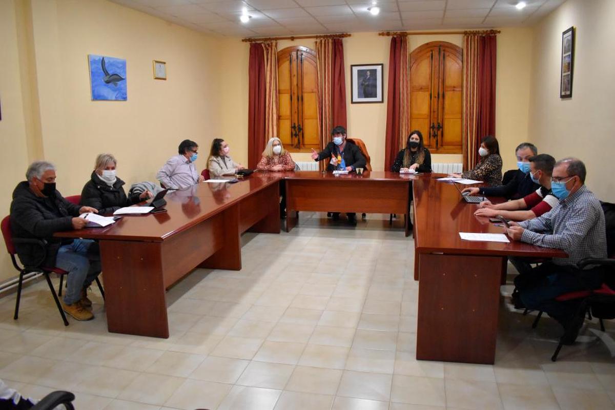 Miembros de la corporación municipal de Terradillos en la última sesión plenaria.