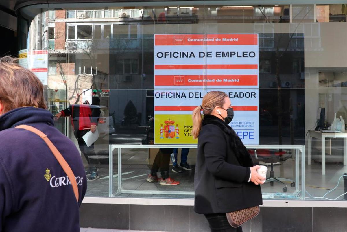 Una oficina de empleo en Madrid