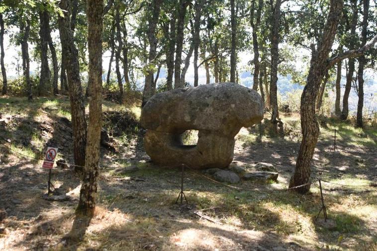 La “Yegua de Irueña”, verraco que se conserva en el yacimiento arqueológico