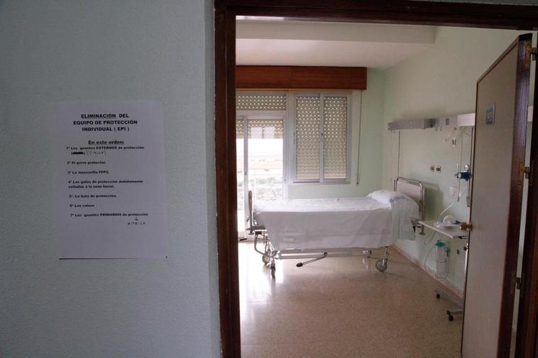 Habitación del Hospital de Los Montalvos.