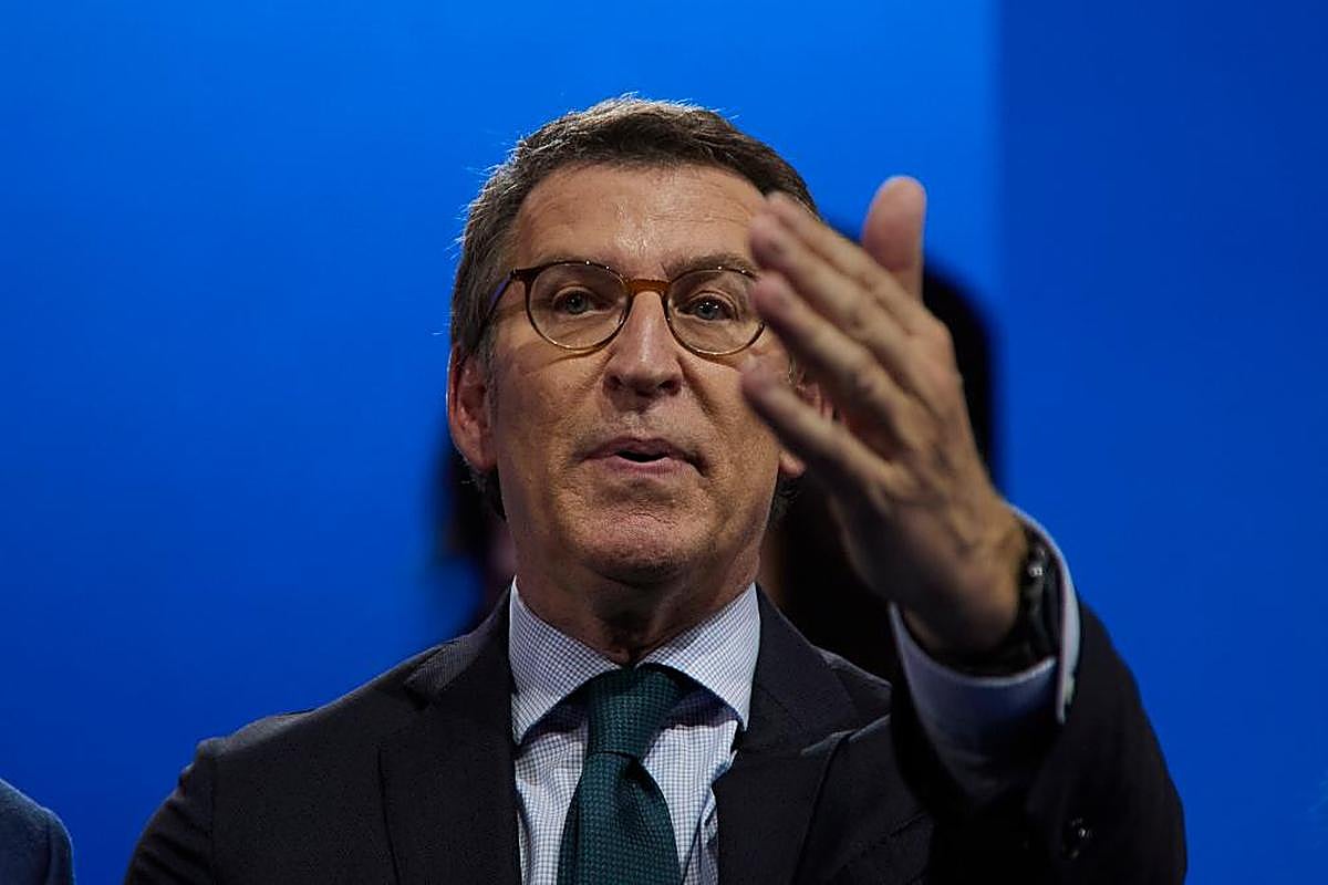 El presidente del partido del PP, Alberto Núñez Feijóo.