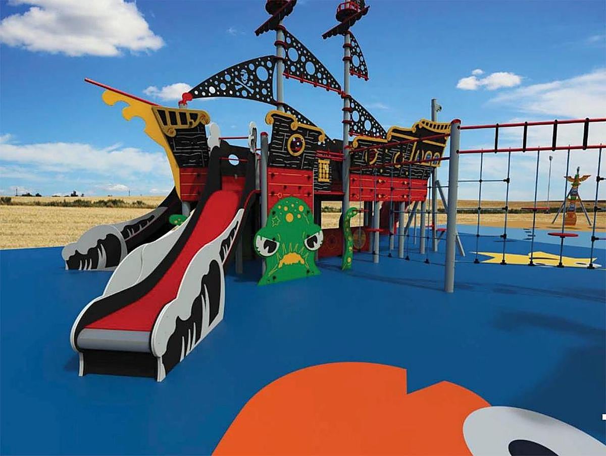 El navío pirata que se instalará en el área de juegos de La Charca.