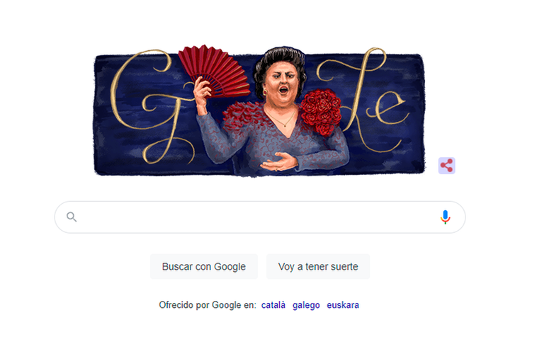 El ‘doodle’ de Google homenaje a Montserrat Caballé