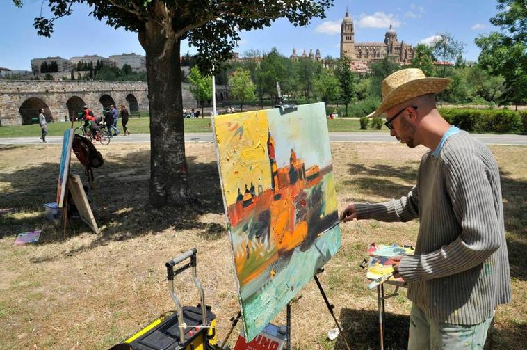 Instantánea del certamen de pintura al aire libre de hace unos años