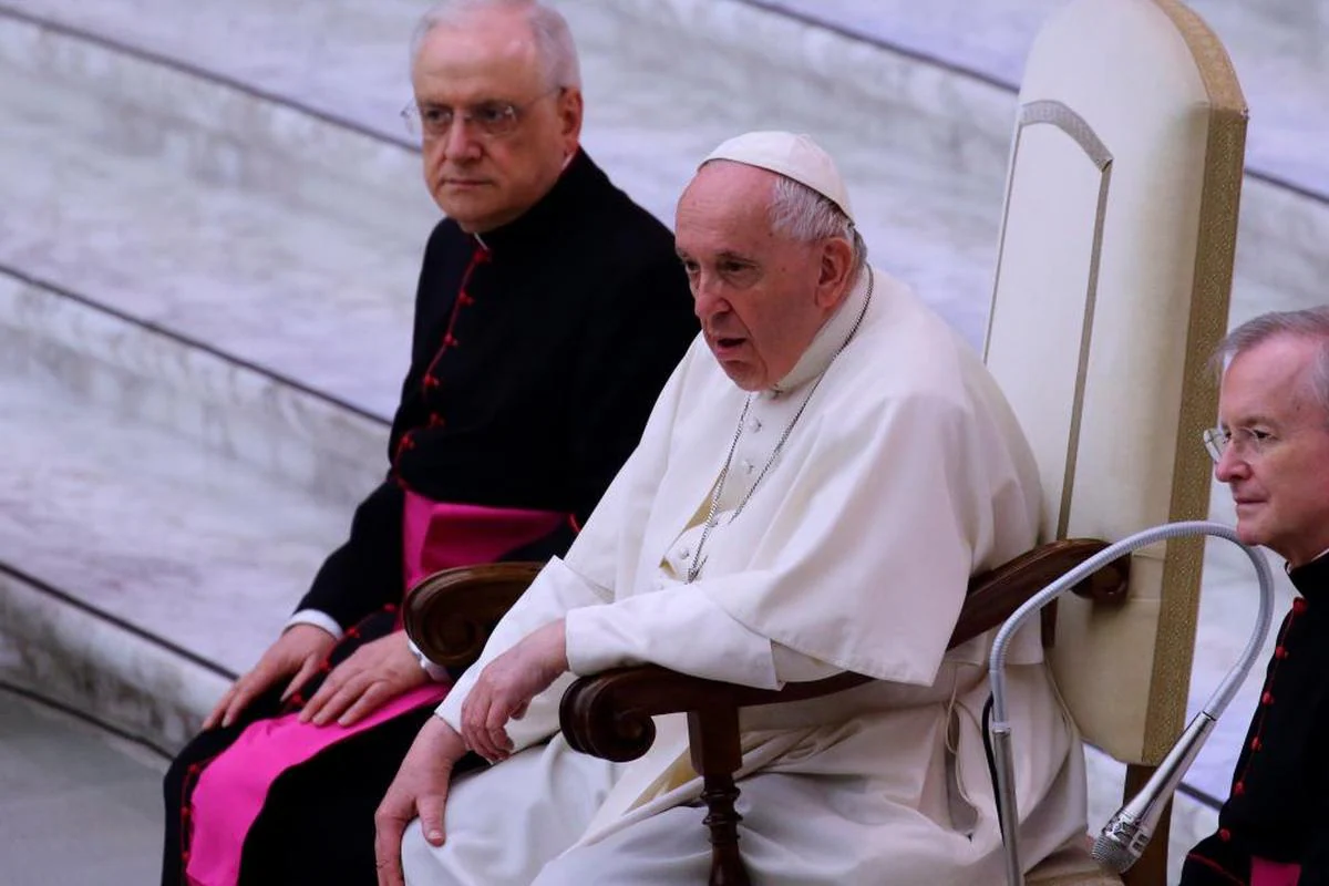 El Papa Francisco durante una audiencia pastoral