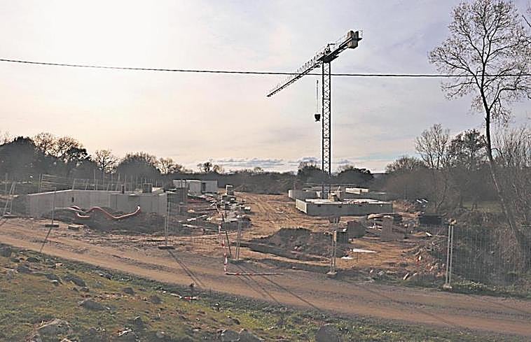 Obras de la nueva estación depuradora de aguas residuales de Ledrada