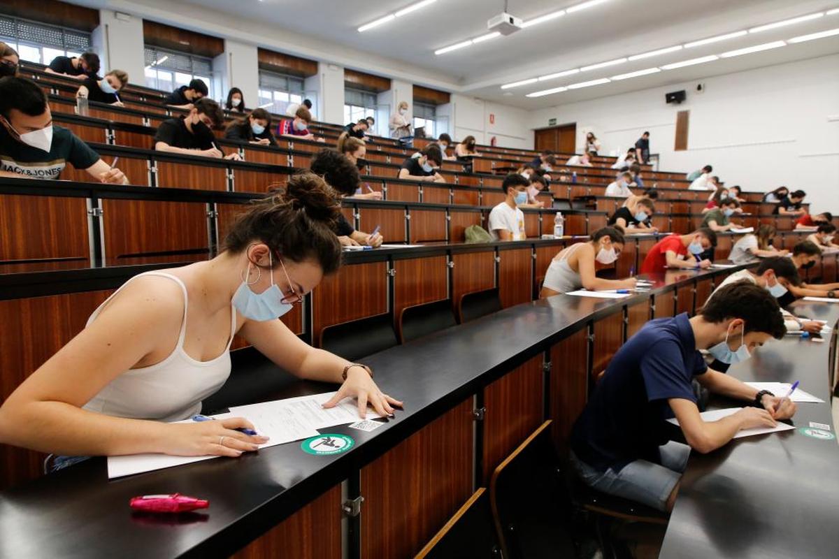 Prueba de acceso a la Universidad el pasado año.