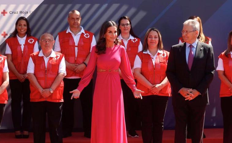 La Reina Letizia en un acto de Cruz Roja.