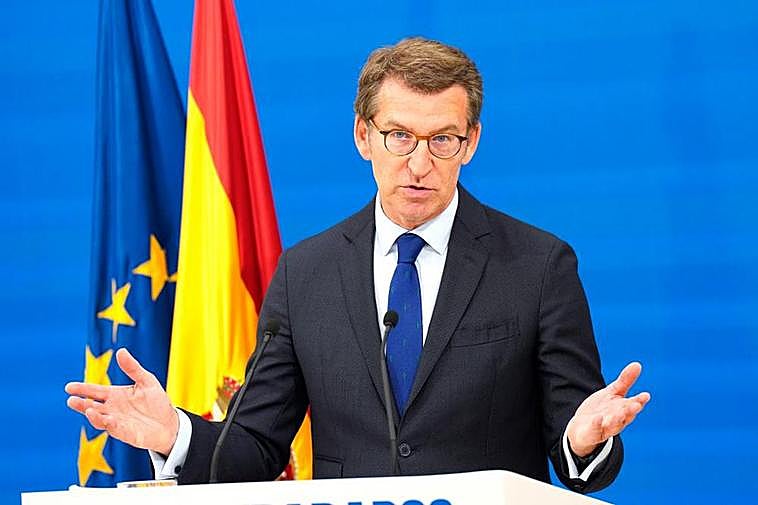Alberto Núñez Feijóo, presidente del Partido Popular.