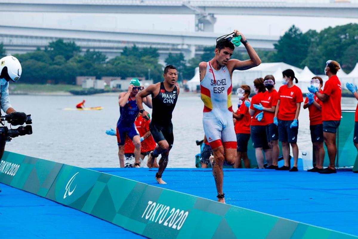 Alejandro Sánchez Palomero, durante su participación en los JJOO de Tokio.