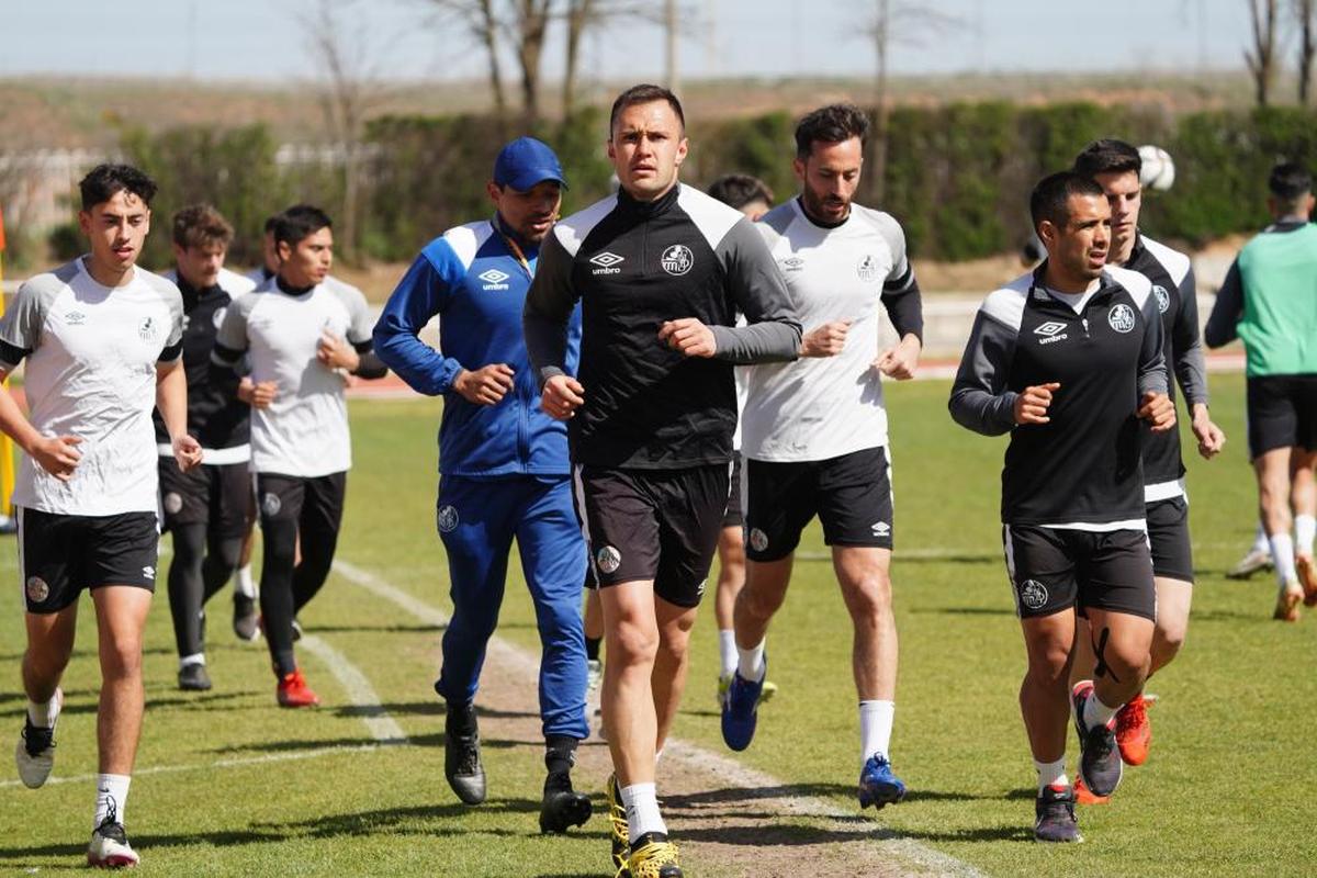 Entrenamiento del Salamanca en Las Pistas.