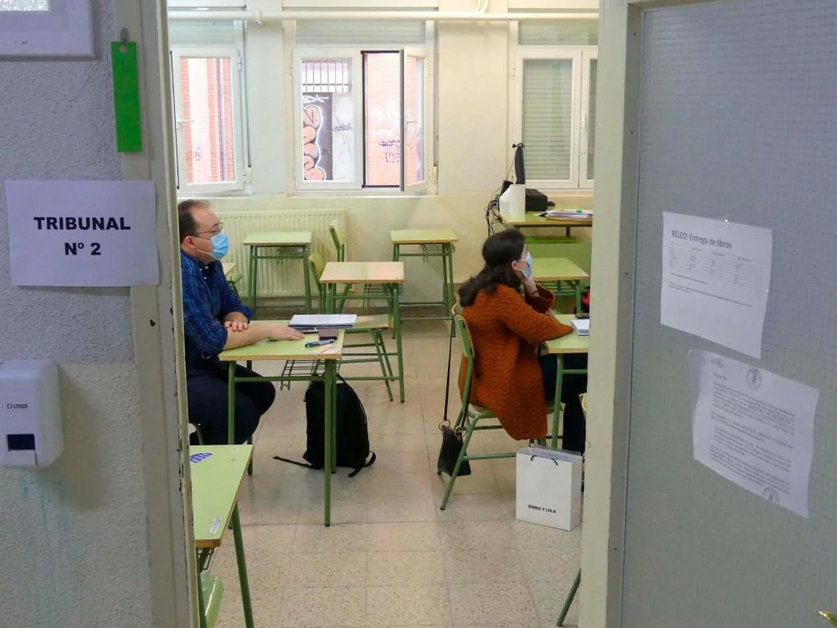 Oposiciones para profesores de Secundaria celebradas en 2021 en Salamanca.