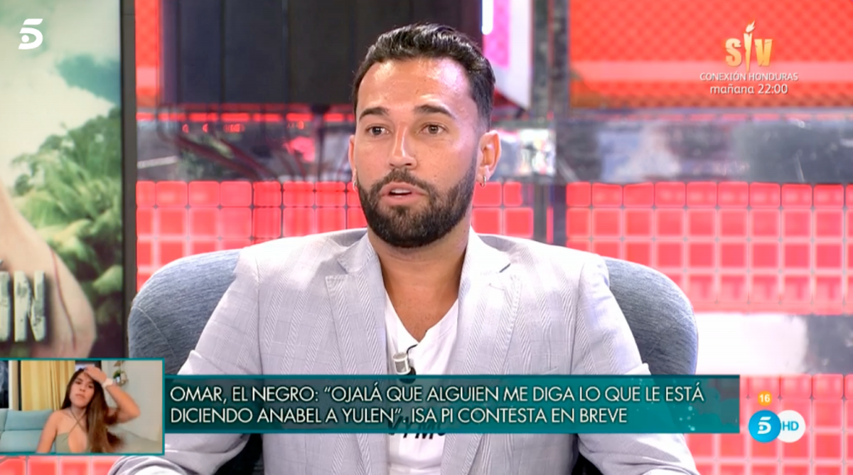 Omar Sánchez, durante su entrevista.