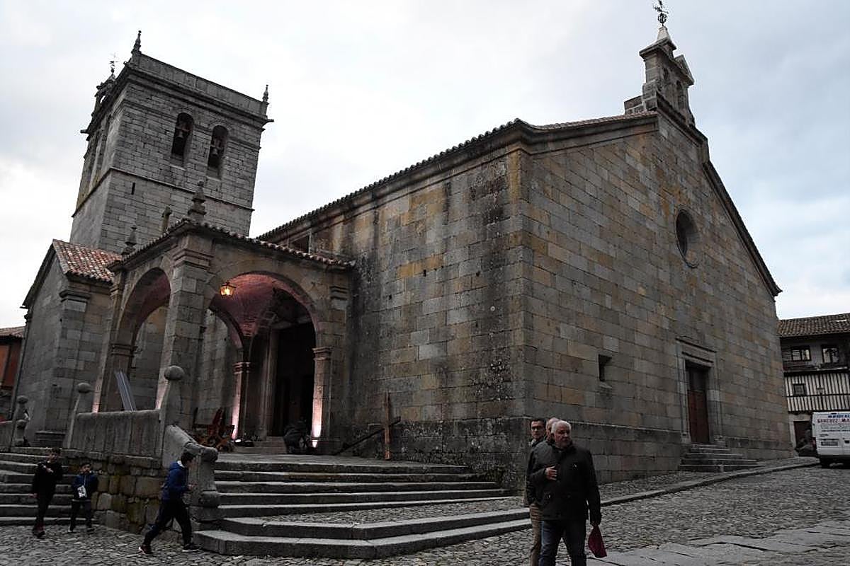 Iglesia de La Alberca, una de las localidades salmantinas más turísticas.