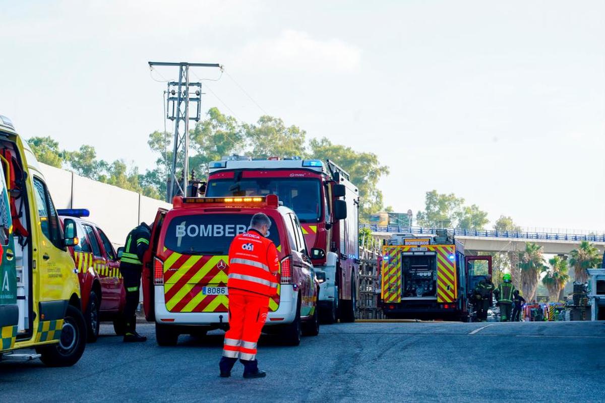 Efectivos de bomberos