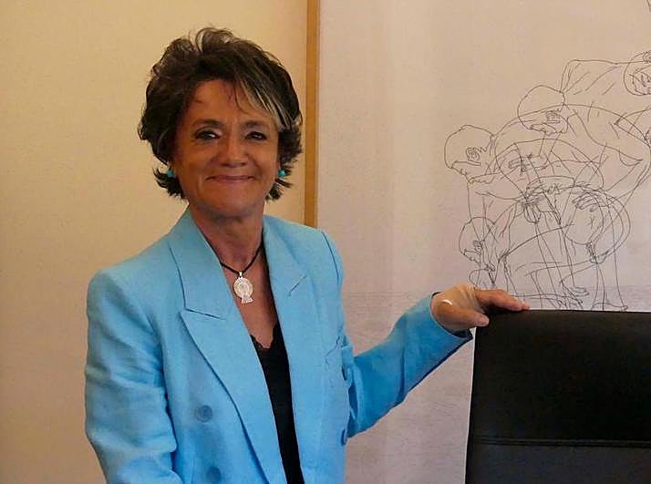 La alcaldesa de Vitigudino Luisa de Paz