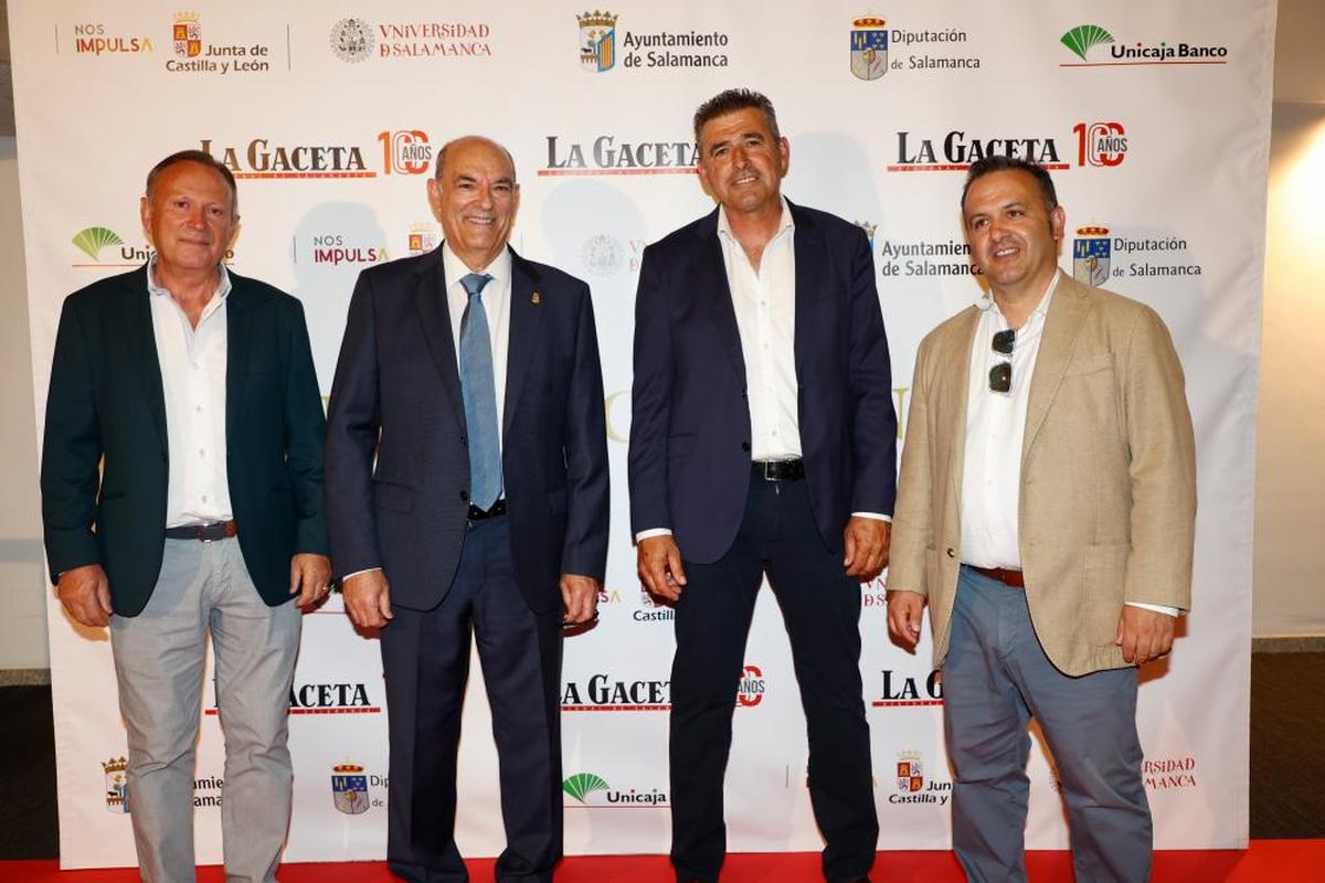 Román Hernández, Manuel Rufino García, Julián Barrera y Javier García