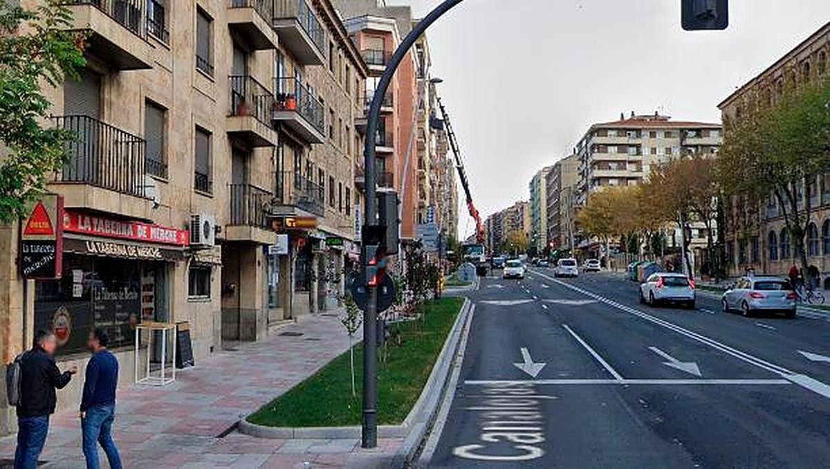 Paseo de Canalejas donde ha ocurrido el suceso.