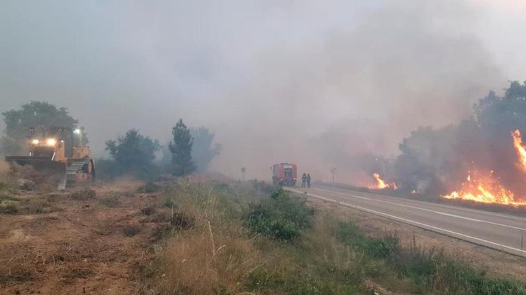 Incendio en Sierra Culebra