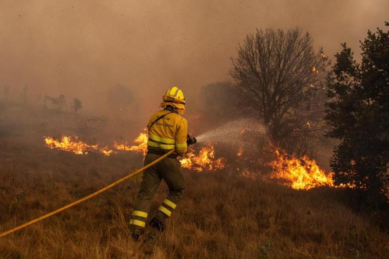 Incendio en la Sierra de la Culebra.