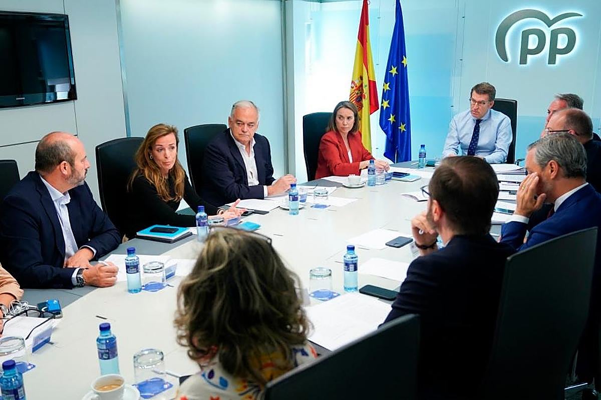 Alberto Núñez Feijóo preside la reunión del Comité de Dirección del PP