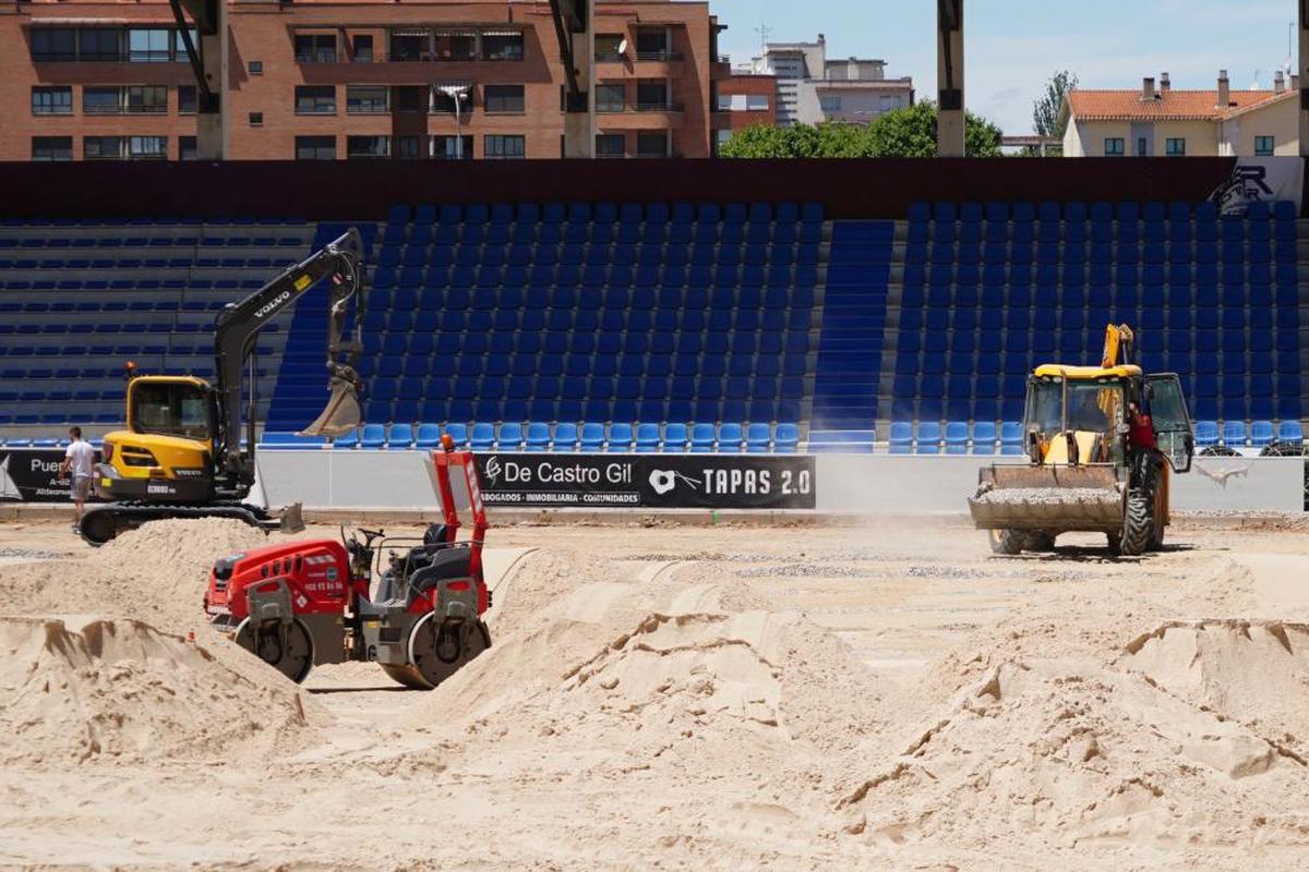 Movimiento de tierras en el Reina Sofía