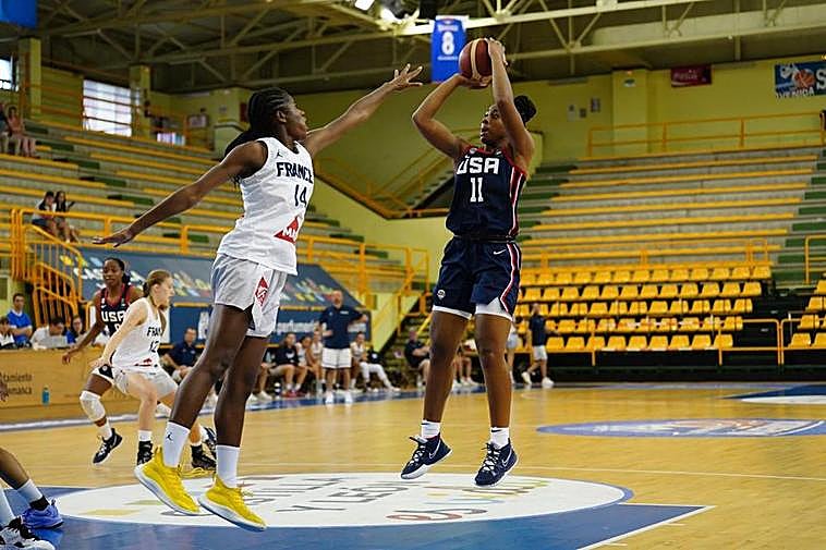La selección de Estados Unidos frente a Francia.