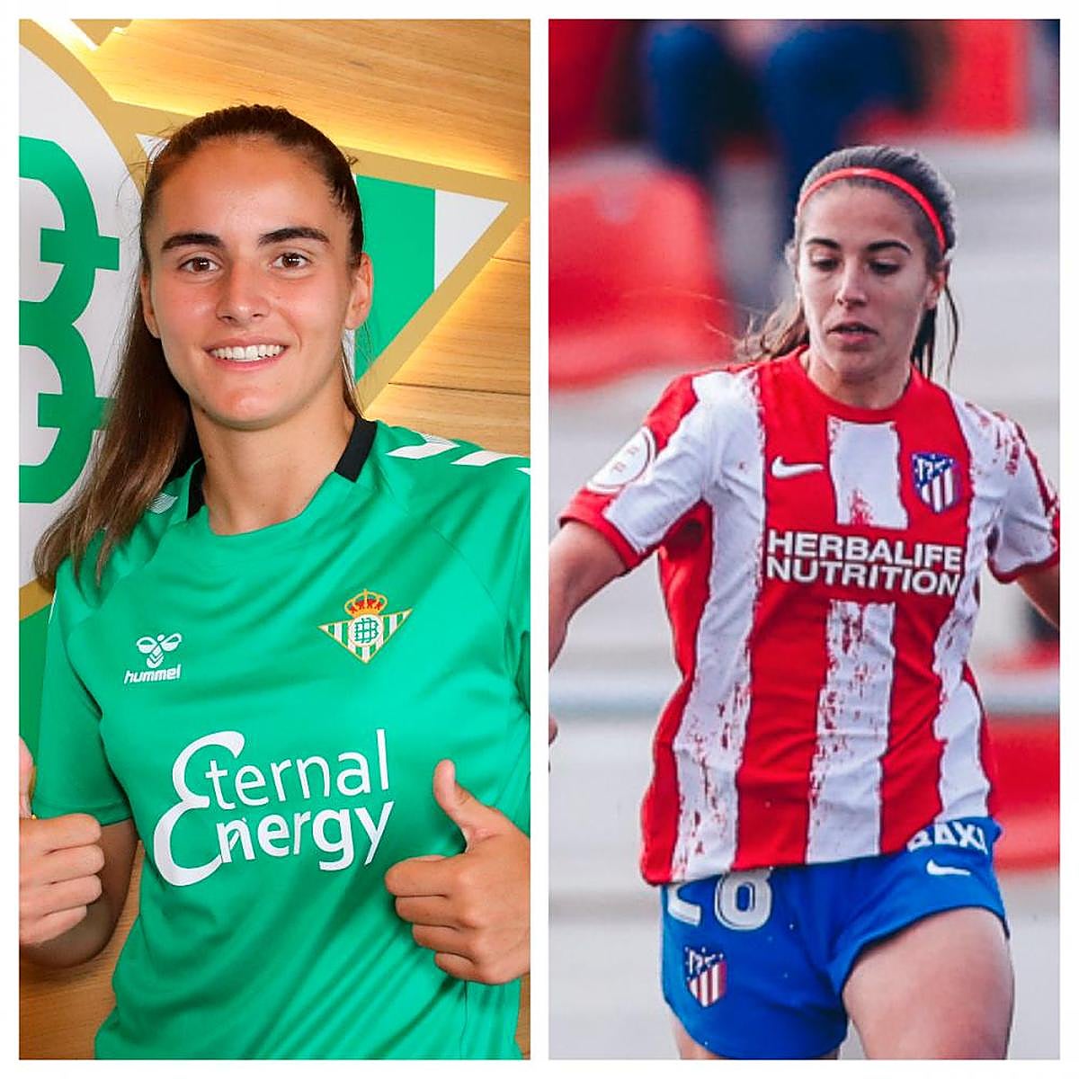 Carmen Álvarez y Lauris con sus equipos.