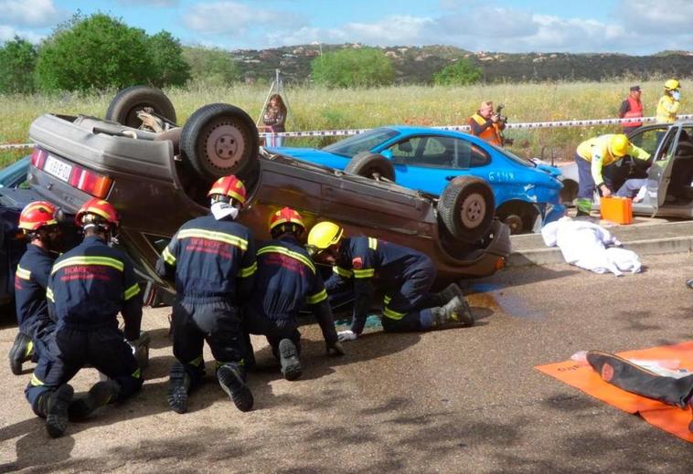 Imagen de un accidente de tráfico.