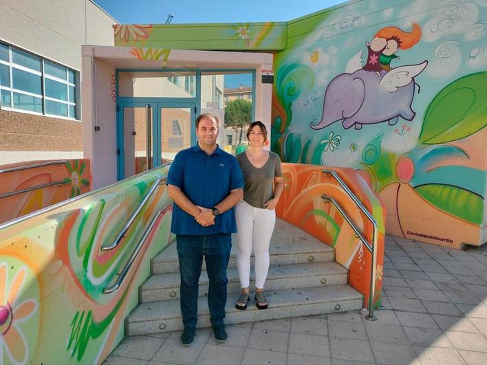 La localidad salmantina que homenajea a la infancia con un mural