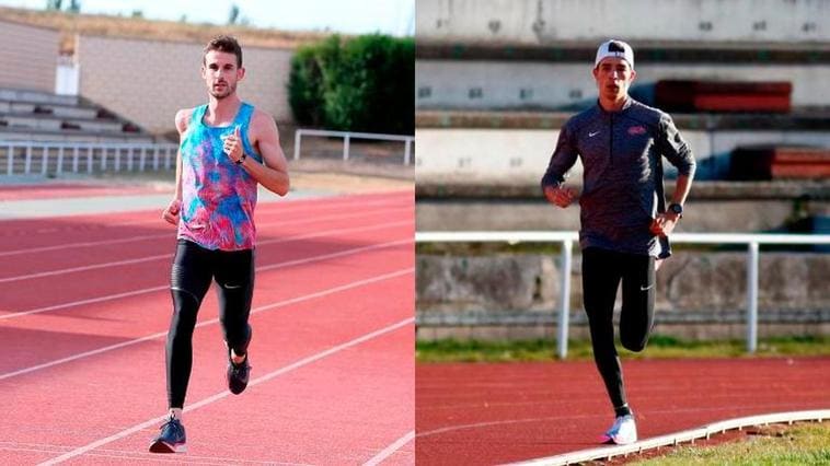 Álvaro de Arriba y Mario García Romo, entrenando en Las Pistas del Helmántico