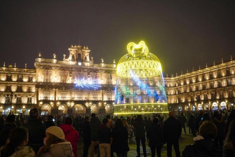 Ambiente navideño en las calles de Salamanca