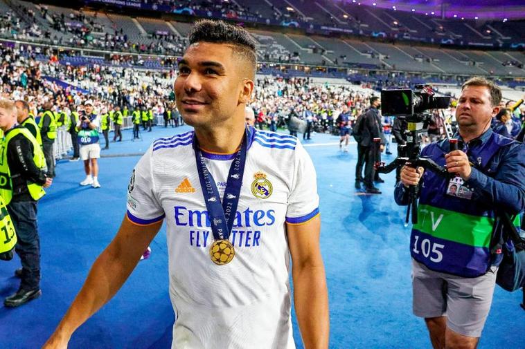 Carlos Enrique Casemiro, tras ganar la Copa de Europa contra el Liverpool .