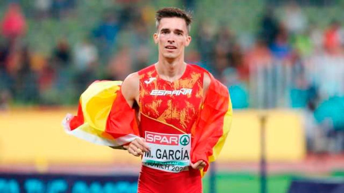 Mario García Romo, tras la final de los 1.500 en Múnich.