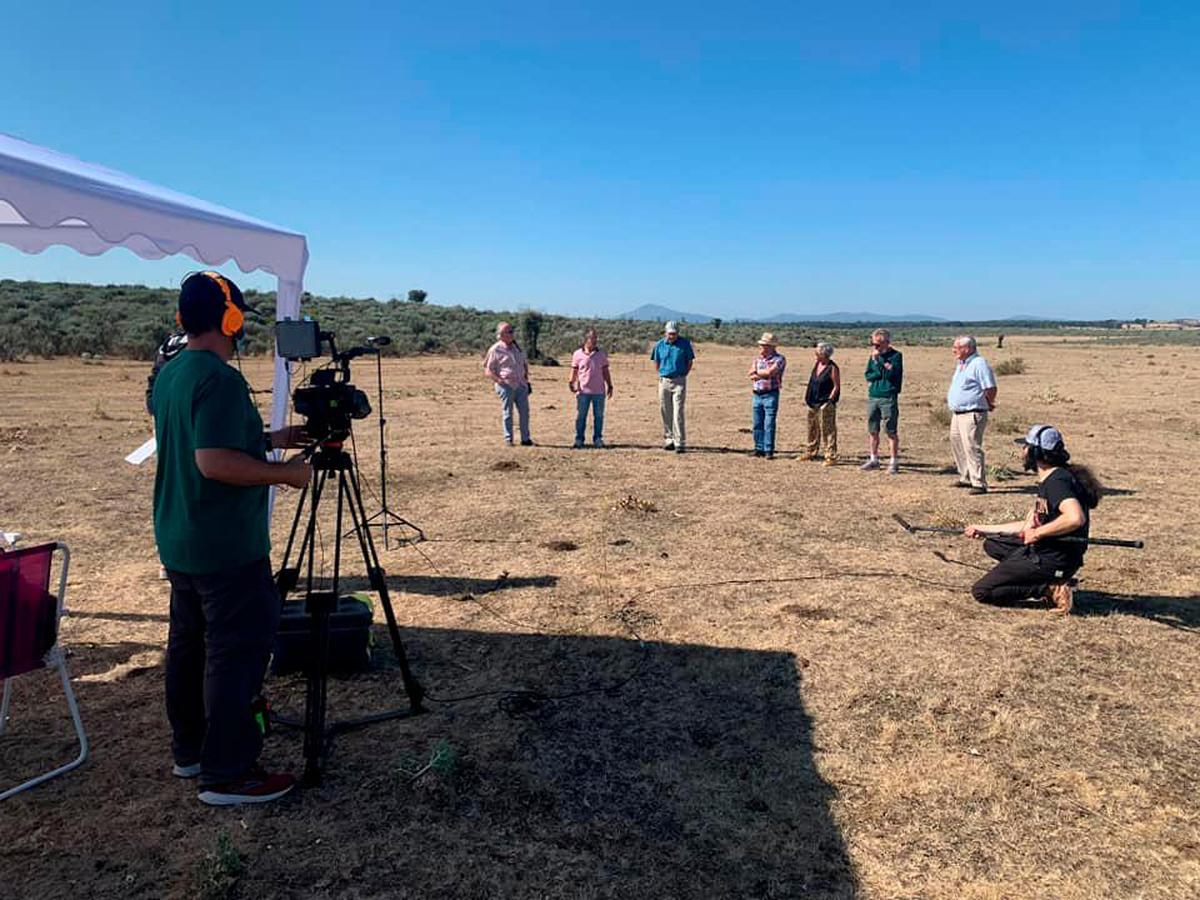 Rodaje del documental en la campa “El Guardao”.