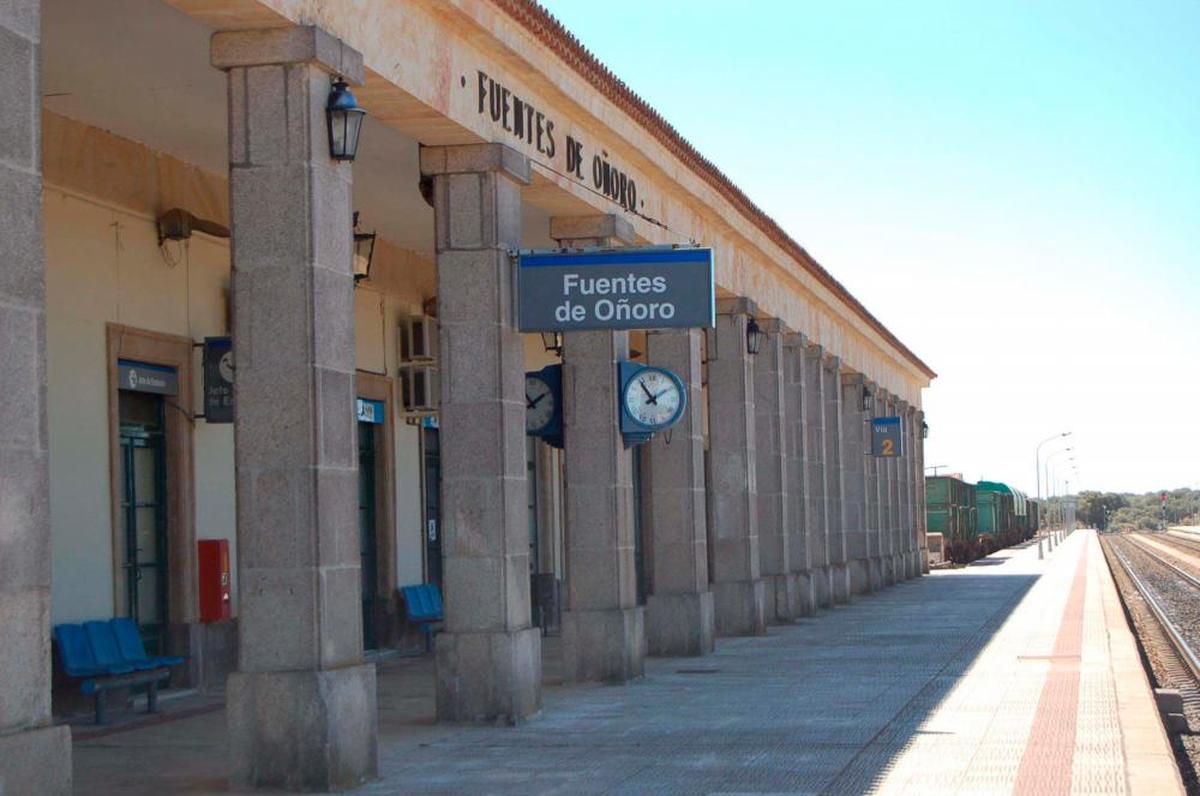 La estación de tren de Fuentes de Oñoro