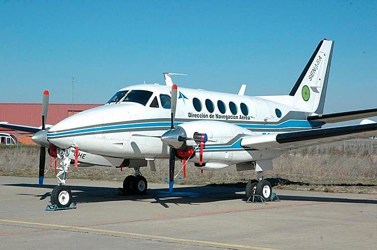 Una avioneta de SENASA, institución que colaborará en el ciclo de Mantenimiento Aeromecánico.