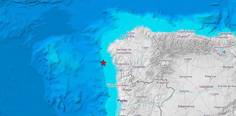 Registran dos terremotos en el Atlántico frente a la costa de La Coruña